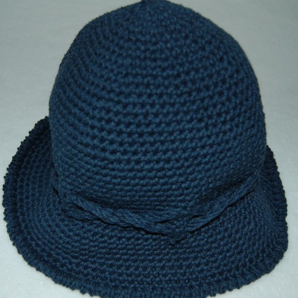 NEW Handmade Spring Sun Hat, Denim Blue main image 7